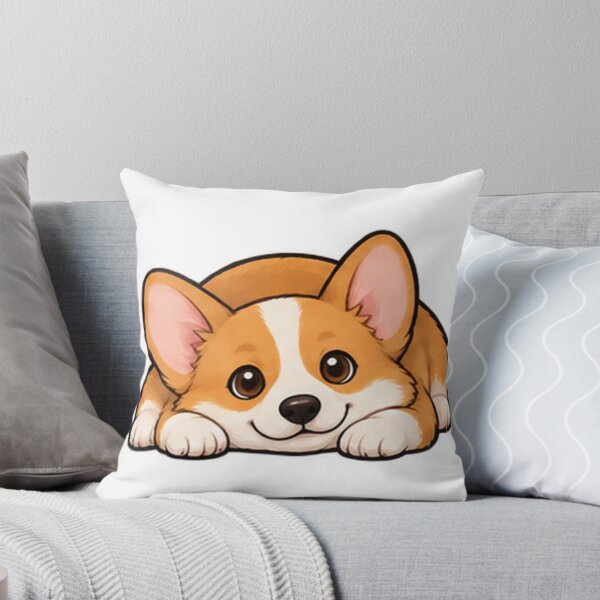 Item preview, Cute Corgi Chin Down Resting Cartoon designed and sold by The198X.