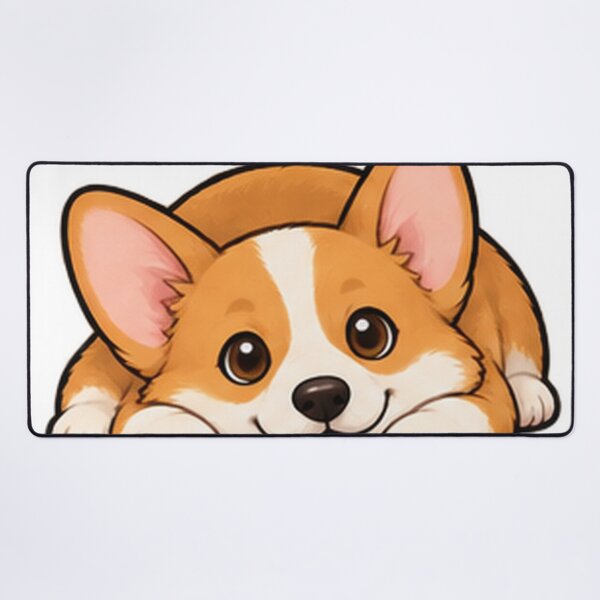 Item preview, Cute Corgi Chin Down Resting Cartoon designed and sold by The198X.