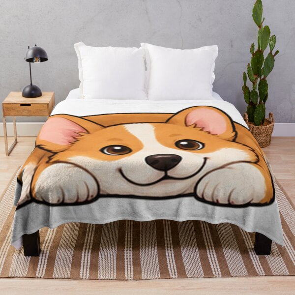 Item preview, Cute Corgi Chin Down Resting Cartoon designed and sold by The198X.