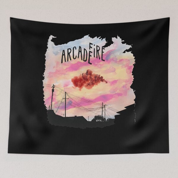Item preview, Arcade Fire Watercolor Sky designed and sold by ruokabbyart.
