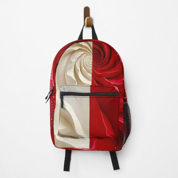 Item preview, Ruby Red and Ivory Porcelain Waves designed and sold by Vicky Brago-Mitchell®.