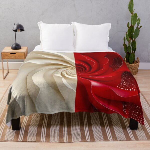 Item preview, Ondas de porcelana rojo rubí y marfil designed and sold by Vicky Brago-Mitchell®.