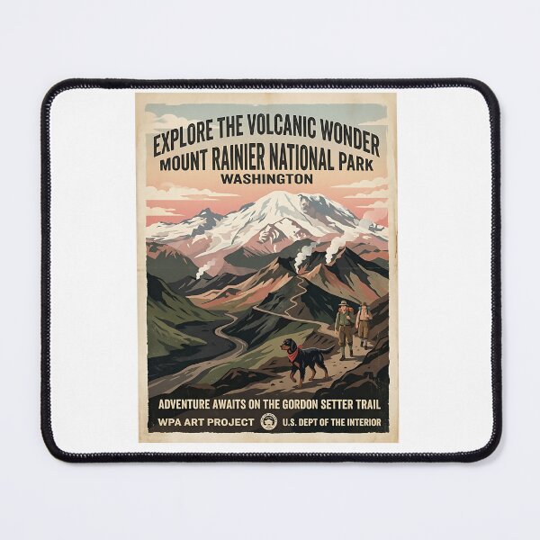 Item preview, Gordon Setter Volcanic Trail Guide designed and sold by PictoVibe.