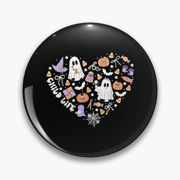 Item preview, Child Life Cls Ccls Heart Halloween Heart Fall Autumn Ghost designed and sold by streetwen.
