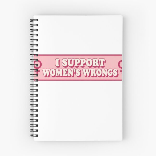 Item preview, I Support Women's Wrongs - Funny Retro Feminist Quote designed and sold by PrintWavePro.