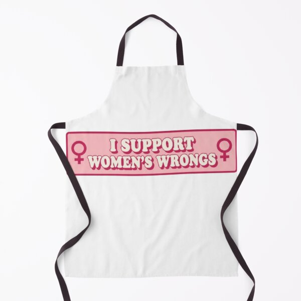 Item preview, I Support Women's Wrongs - Funny Retro Feminist Quote designed and sold by PrintWavePro.