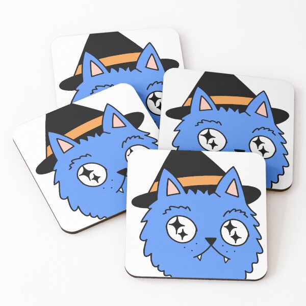 Item preview, magic cat - blue designed and sold by motherbrainart.