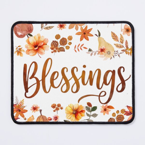 Item preview, Autumn blessings floral design, harvest pumpkin designed and sold by VibranPalette.