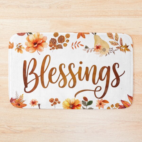 Item preview, Autumn blessings floral design, harvest pumpkin designed and sold by VibranPalette.