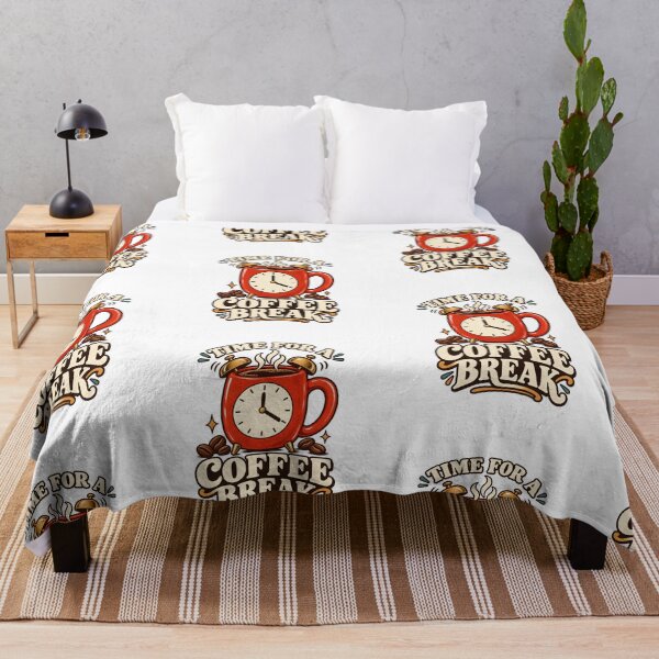 Item preview, Time for a Coffee Break – Retro Coffee Alarm Clock T-Shirt designed and sold by NinaCreator.
