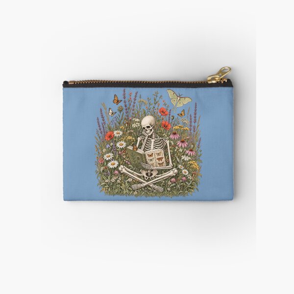 Item preview, Goth Skeleton Butterfly Field Guide Reader designed and sold by POD DYNASTY | Original Print On Demand T-Shirt Graphics.