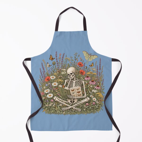 Item preview, Goth Skeleton Butterfly Field Guide Reader designed and sold by POD DYNASTY | Original Print On Demand T-Shirt Graphics.