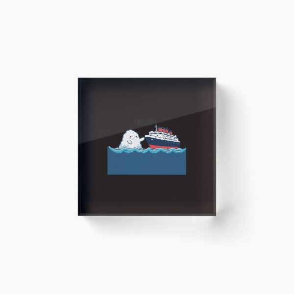Item preview, Boop Iceberg Meets Ship Cute Whimsical Art designed and sold by MouDesignArt.