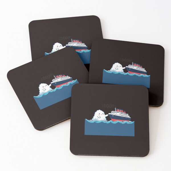 Item preview, Boop Iceberg Meets Ship Cute Whimsical Art designed and sold by MouDesignArt.
