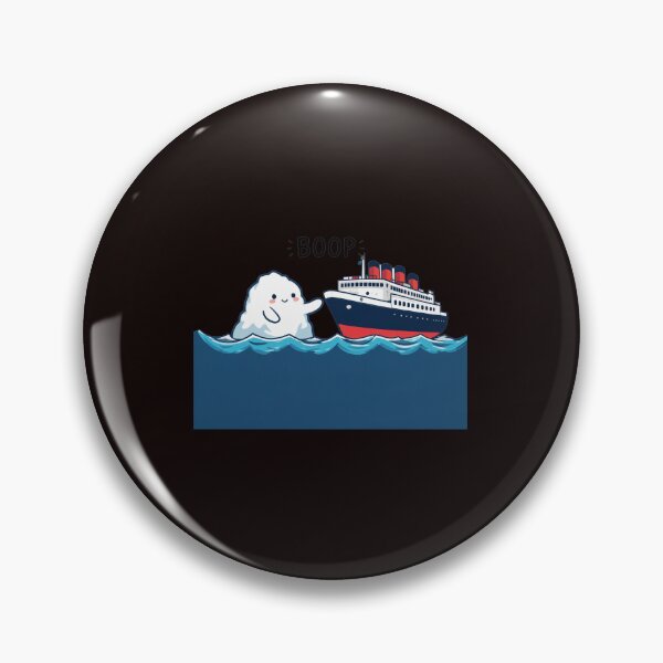 Item preview, Boop Iceberg Meets Ship Cute Whimsical Art designed and sold by MouDesignArt.