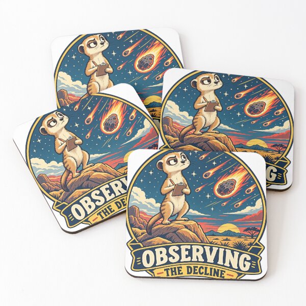 Item preview, Observing the Decline Meerkat designed and sold by NorthbornSupply.