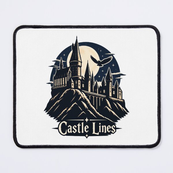 Item preview, Minimalist Castle Line Art Drawing for Medieval and Fantasy Lovers designed and sold by MazinhoBR.