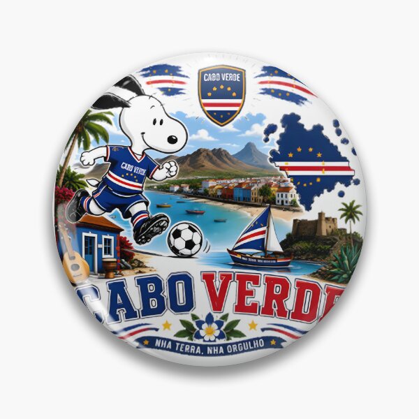 Item preview, Funny Snoopy Playing Soccer for Cabo Verde Team World Cup Design designed and sold by wallflower2war.