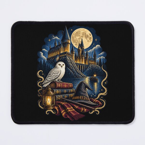 Item preview, Hogwarts Moonlit Castle Fantasy Poster Featuring Magical Wizard School at Night designed and sold by MazinhoBR.