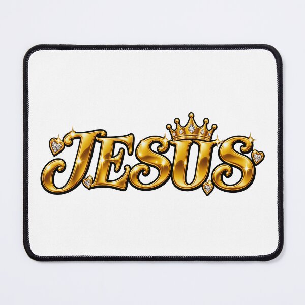 Item preview, jesus crown hearts love gold designed and sold by OCD_JESSICA.