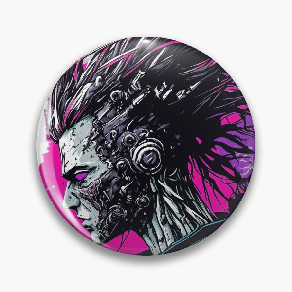 Item preview, Cyberpunk Robot, Black Leather Jacket, And Wild Hair designed and sold by DEC02.