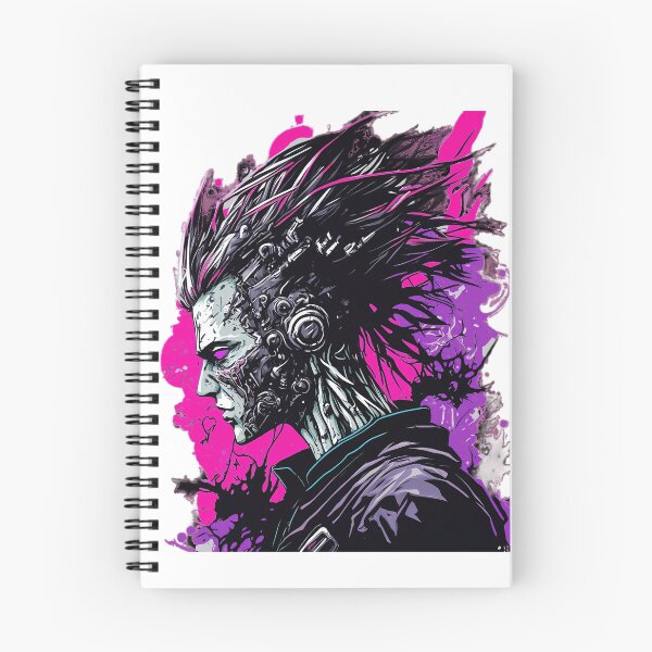 Item preview, Cyberpunk Robot, Black Leather Jacket, And Wild Hair designed and sold by DEC02.