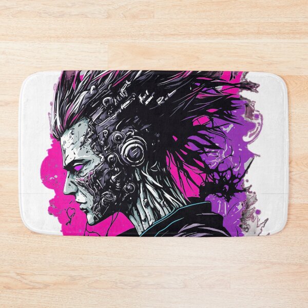 Item preview, Cyberpunk Robot, Black Leather Jacket, And Wild Hair designed and sold by DEC02.