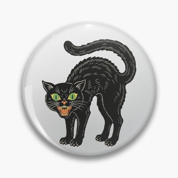 Item preview, Hissing Black Cat designed and sold by Gkinoki.