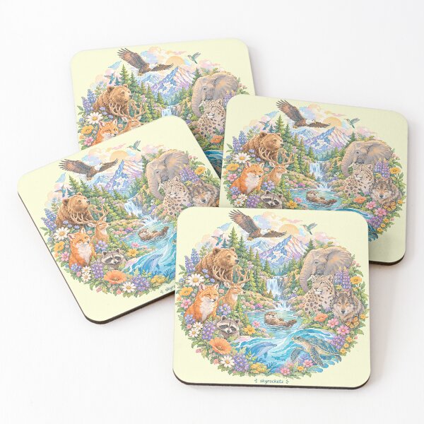 Item preview, Wild Animals Nature Kingdom Circle designed and sold by Skyrocketz.