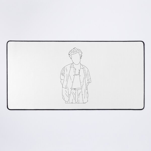 Item preview, Minimalist Harry Styles Outline Art Design designed and sold by Netflix & chill.