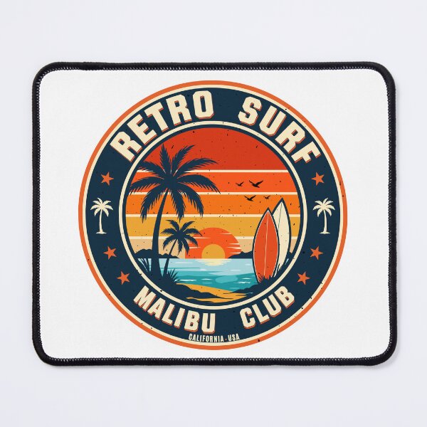 Item preview, Retro Surf Malibu Club - California Sunset designed and sold by Marshallamoakohene.