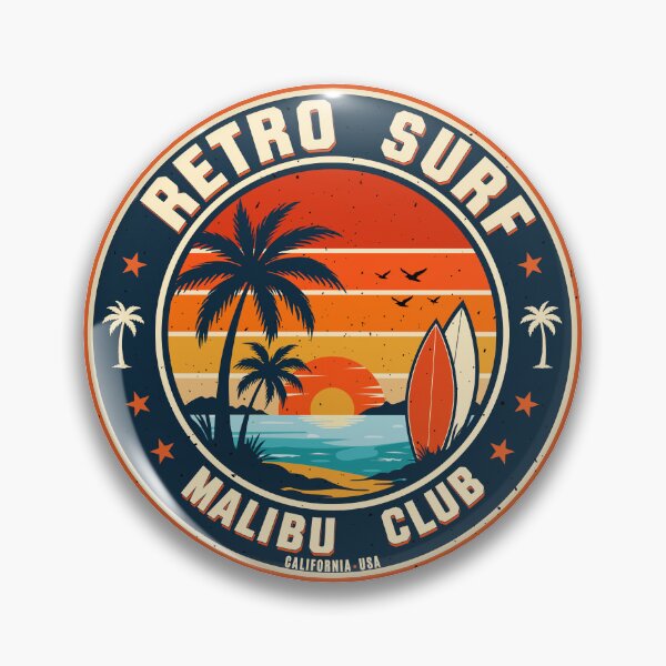 Item preview, Retro Surf Malibu Club - California Sunset designed and sold by Marshallamoakohene.