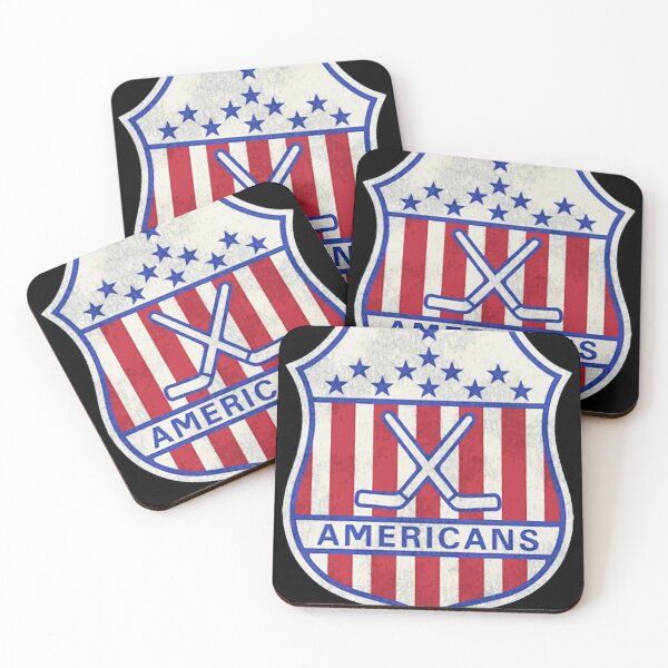 Item preview, Vintage Americans Ice Hockey Crossed Sticks Shield Logo designed and sold by DarleneBauch.