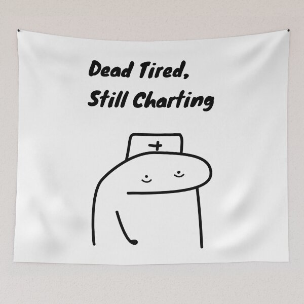 Item preview, I See Your Call Light Funny Nurse Flork Meme designed and sold by darkskinbender.