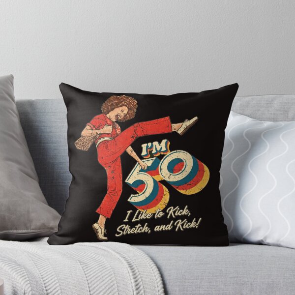 Item preview, 50 Kicking Stretching Vintage Retro Birthday Woman designed and sold by Hector-Studio.