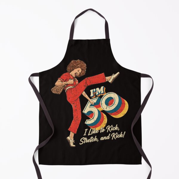 Item preview, 50 Kicking Stretching Vintage Retro Birthday Woman designed and sold by Hector-Studio.