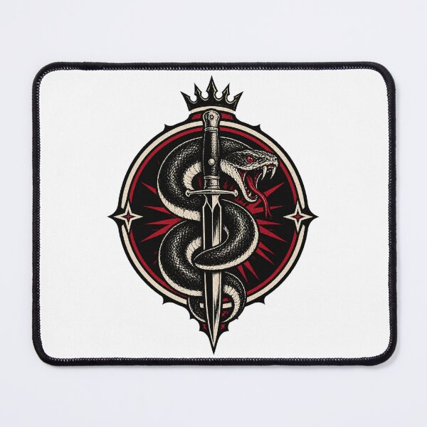 Item preview, Original Queens of the Stone Age Inspired Snake Design Artwork designed and sold by artsyprintslab.