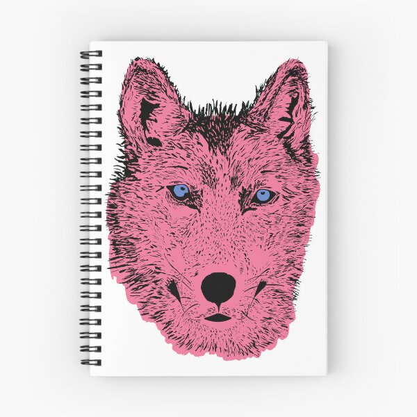 Item preview, wolf (pink) designed and sold by ella walker illustrations.