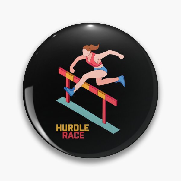Item preview, Hurdle Race Art - Female Athlete Jumping designed and sold by EMRYOBERTSON.