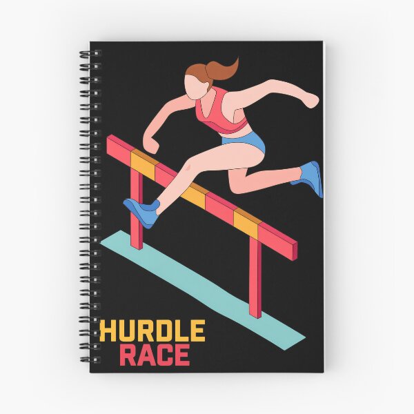 Item preview, Hurdle Race Art - Female Athlete Jumping designed and sold by EMRYOBERTSON.
