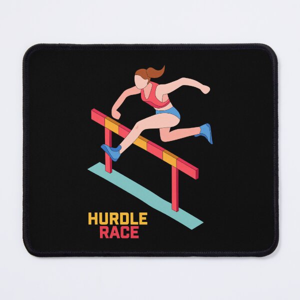 Item preview, Hurdle Race Art - Female Athlete Jumping designed and sold by EMRYOBERTSON.