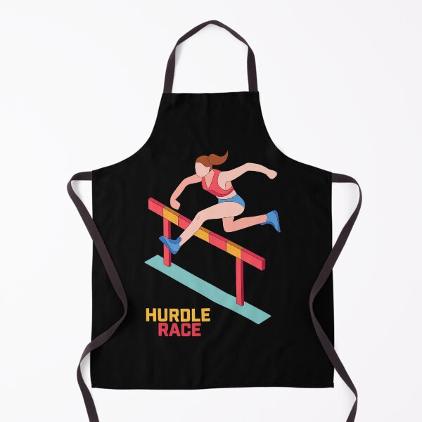 Item preview, Hurdle Race Art - Female Athlete Jumping designed and sold by EMRYOBERTSON.