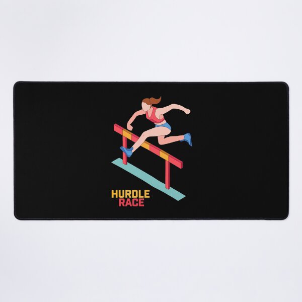 Item preview, Hurdle Race Art - Female Athlete Jumping designed and sold by EMRYOBERTSON.