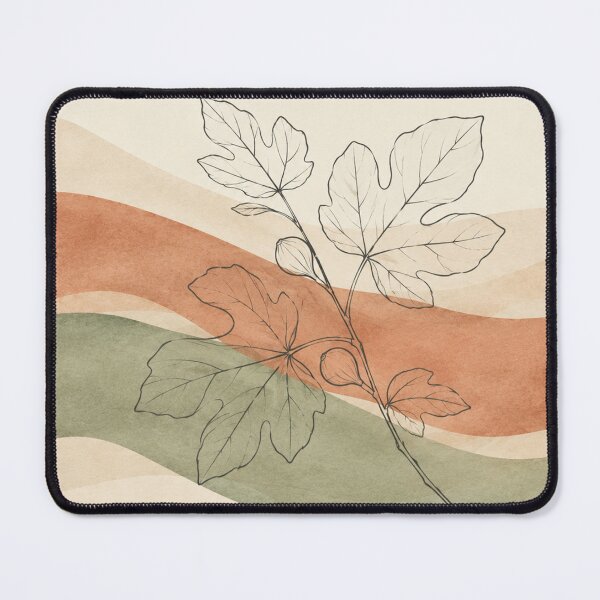 Item preview, Fig Branch Ribbon Bands | Terracotta Sage Botanical Print designed and sold by Zaramodo.