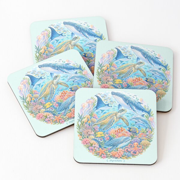 Item preview, Ocean Life Coral Reef Kingdom Circle designed and sold by Skyrocketz.