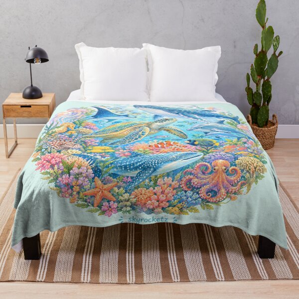 Item preview, Ocean Life Coral Reef Kingdom Circle designed and sold by Skyrocketz.