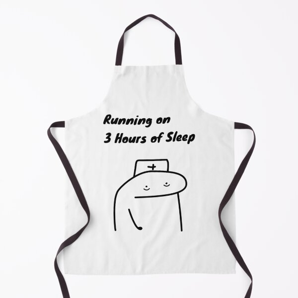 Item preview, Running On 3 Hours Of Sleep Funny Nurse Flork Meme designed and sold by darkskinbender.