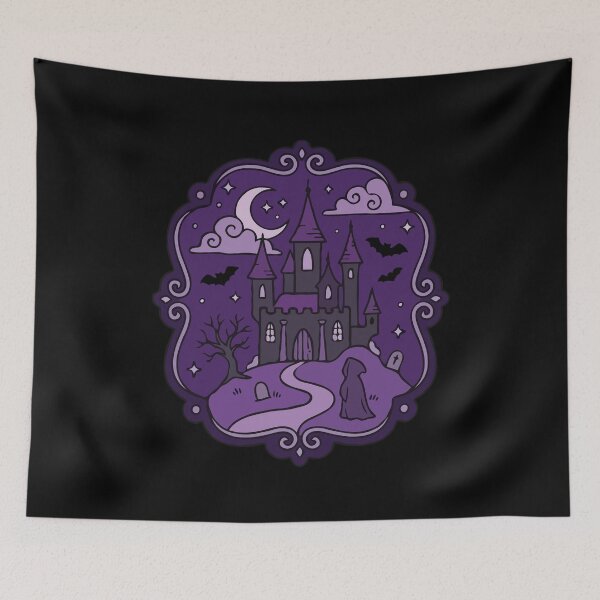 Item preview, Purple Haunted Castle designed and sold by Gkinoki.