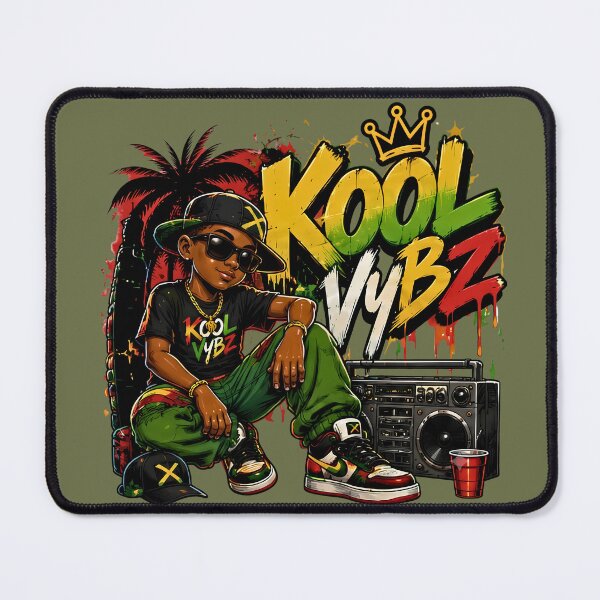 Item preview, Kool Vybz Urban Reggae Streetwear Kid with Boombox and Crown Graphic designed and sold by digitalbob60.