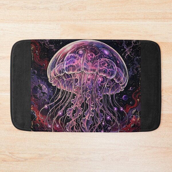 Item preview, Cosmic jellyfish descending from the depths of outer space toward Earth designed and sold by DibujandoPorfa.